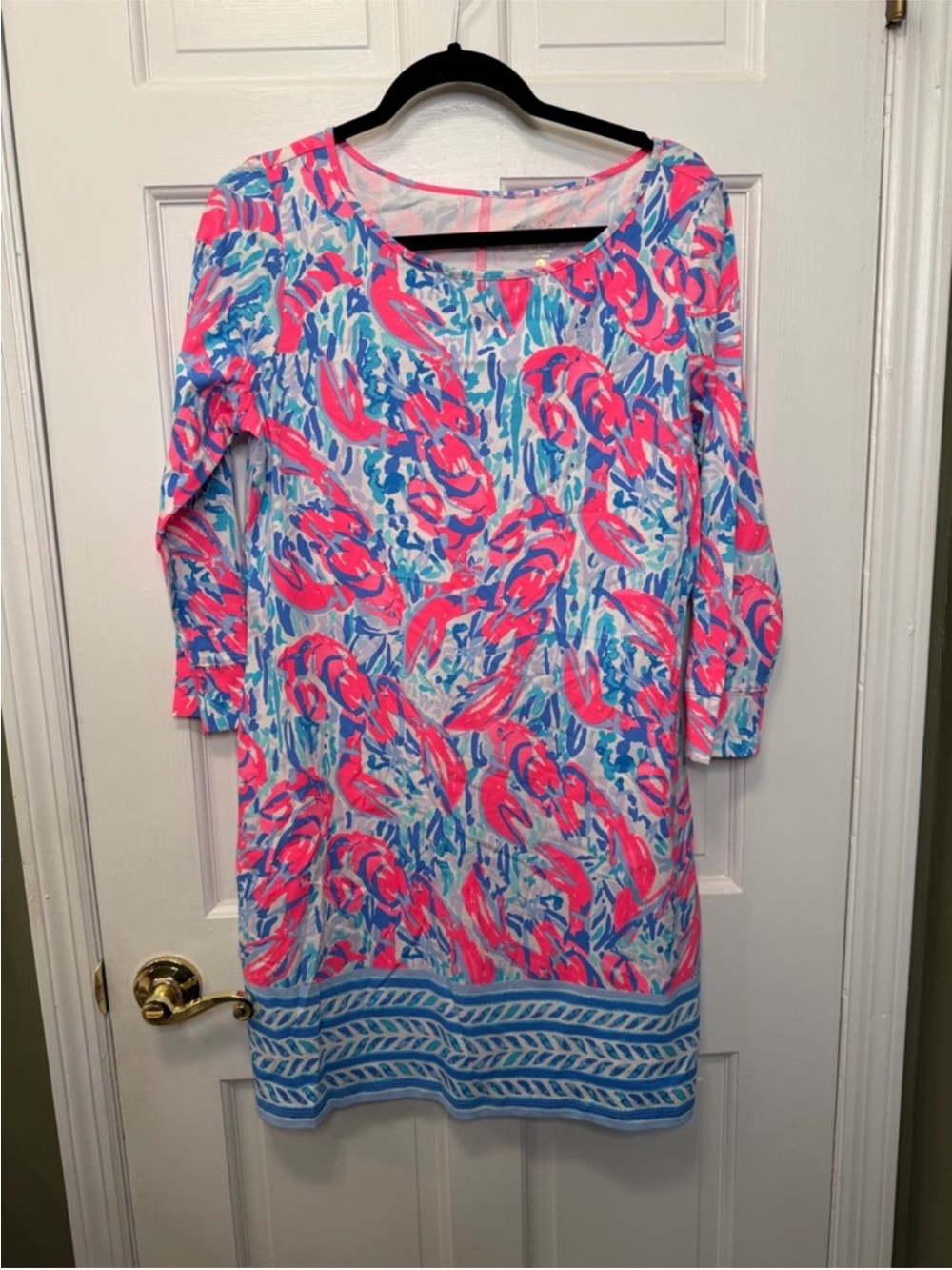 Lilly Pulitzer Cosmic Coral Cracked Up Marlowe Dress